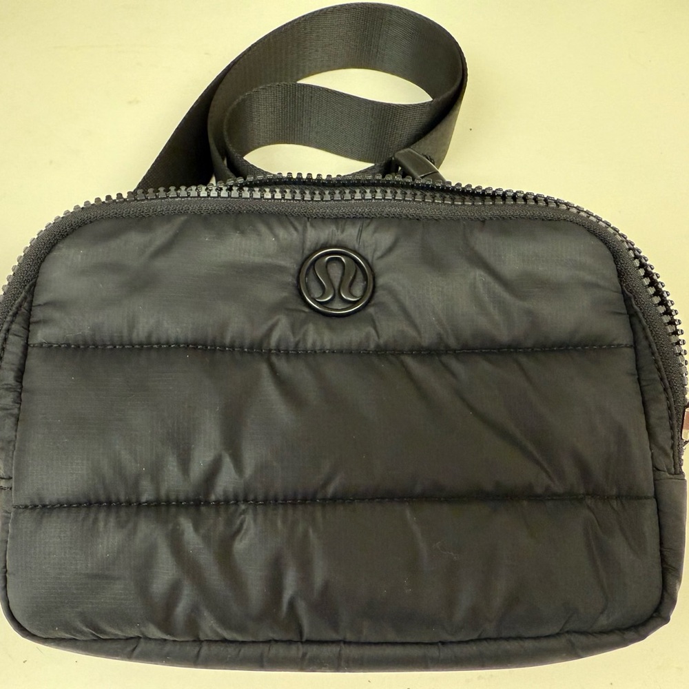 lululemon athletica Quilted Black Belt Bag